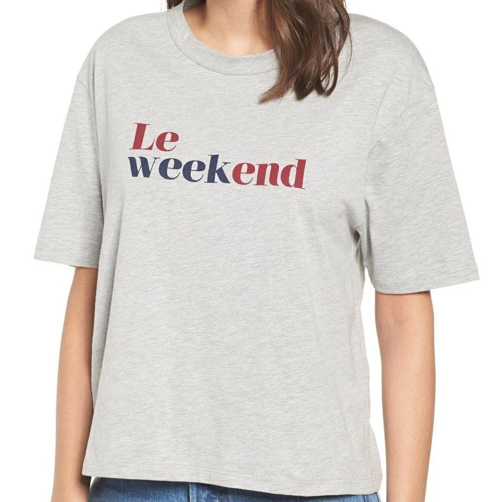 Ten Sixty Sherman Le Weekend Tee size XS in Grey